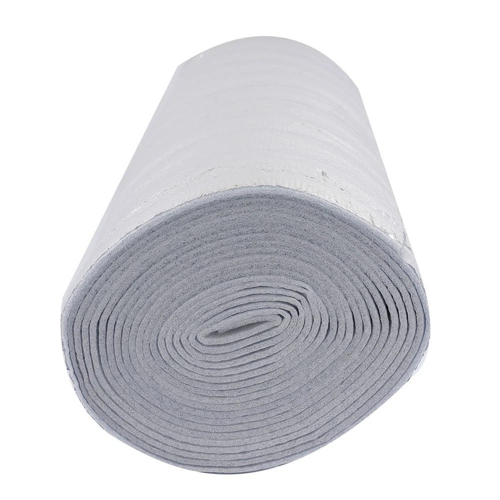 Radiator Wall Insulation Film Aluminum Foil 3mm Thick 5m x 40cm for Cars