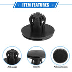 50 Pcs Fender Liner Retainer Clips for Honda - Durable Plastic Black
