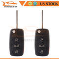 Set of 2 Keyless Key Fob Remote Case Shells for Audi A4 (1997–2005)