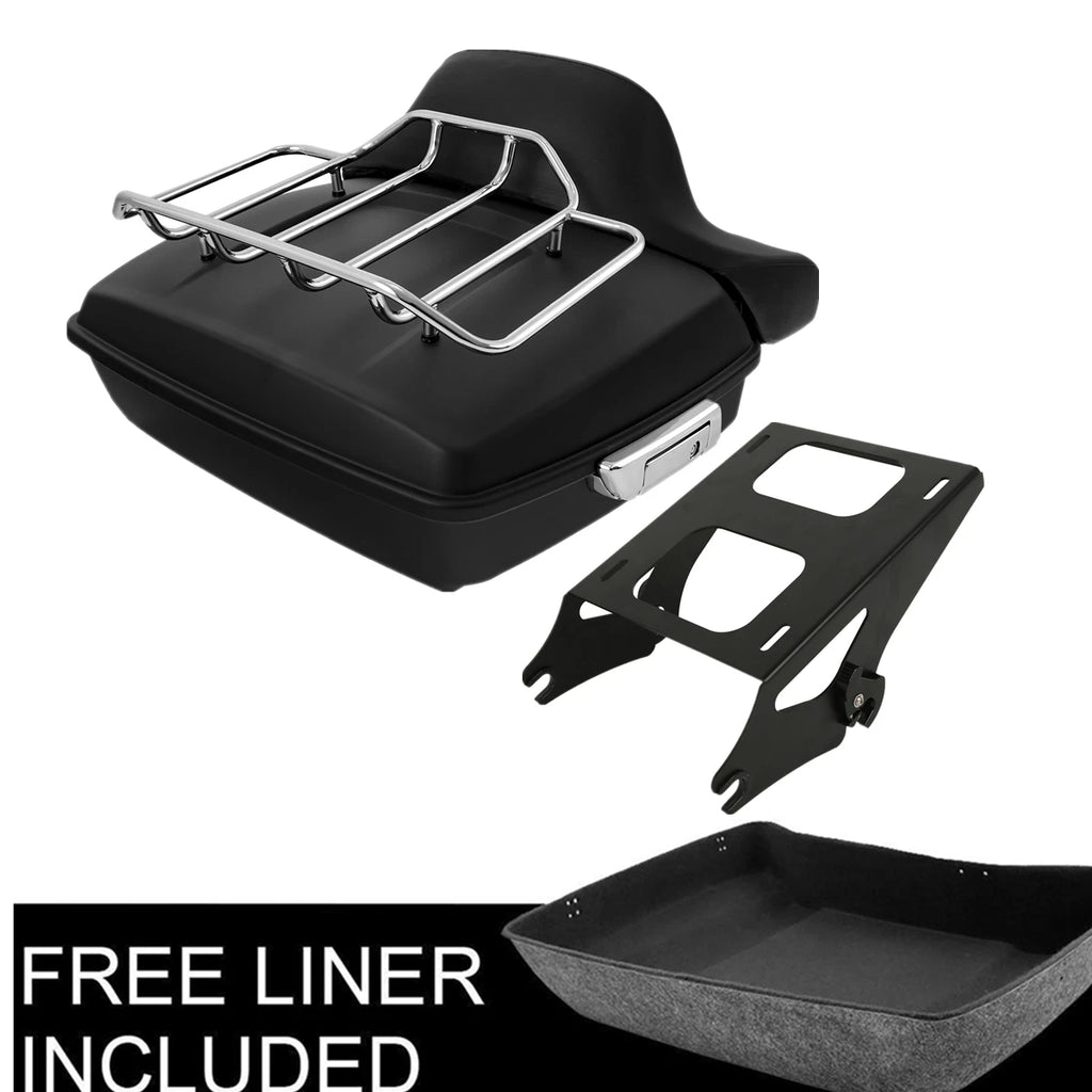 Matte Chopped Trunk Backrest Pad for Harley Touring (2014–2023)