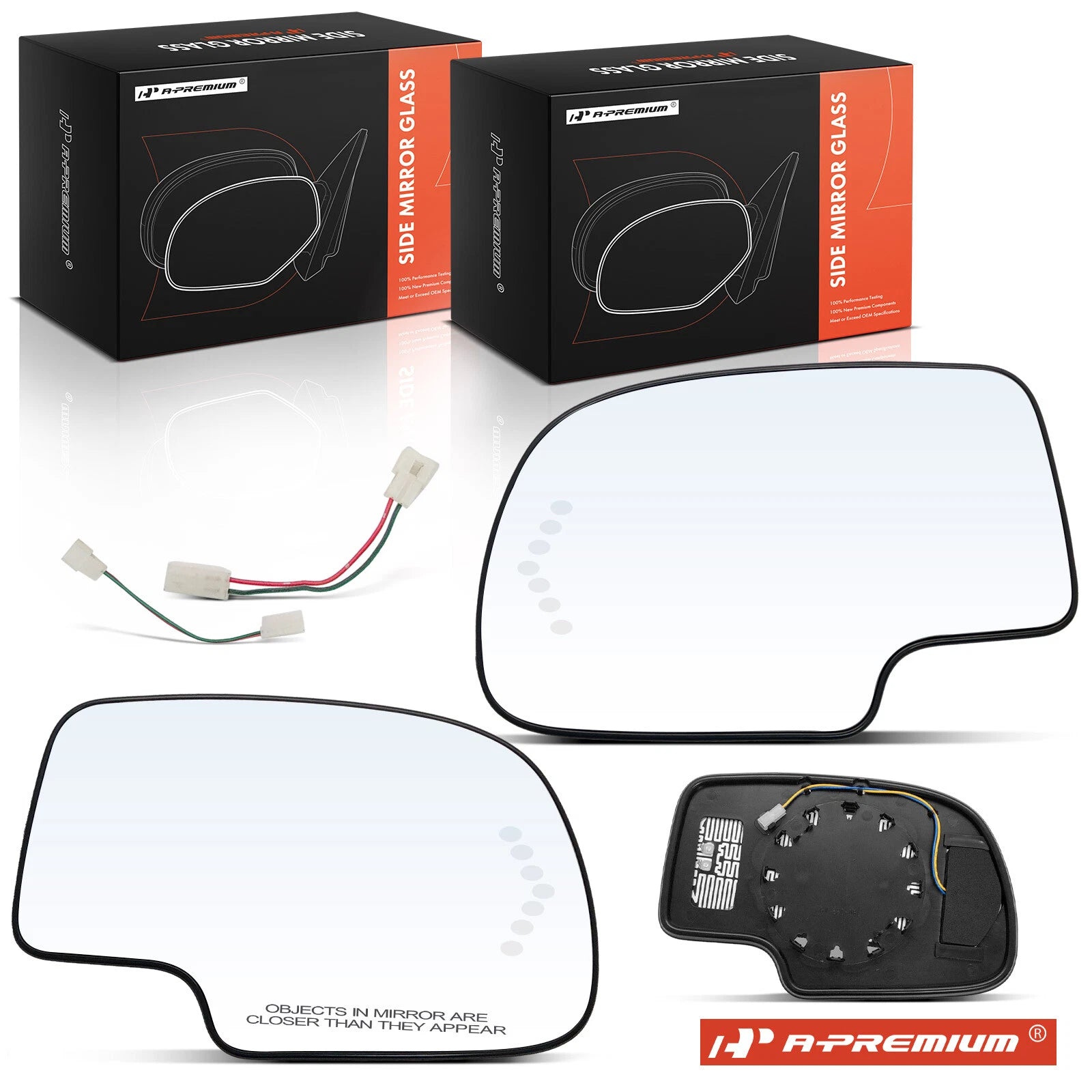 Power Mirror Glass with Turn Signal & Heated for Silverado 1500 (2014–2019)