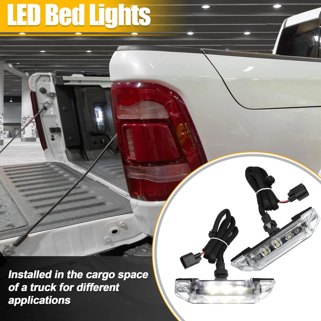 Set of 2 LED Cargo Bed Light Kit for Dodge Ram 1500 2500 3500 (2010–2023) 82214870AB