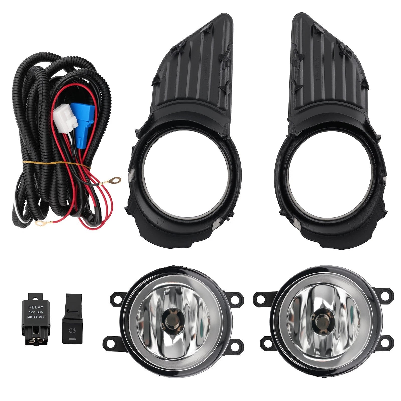 Pair Fog Lights with Bulbs for Toyota Sienna (2011–2017) 52128-08030 52127-08020