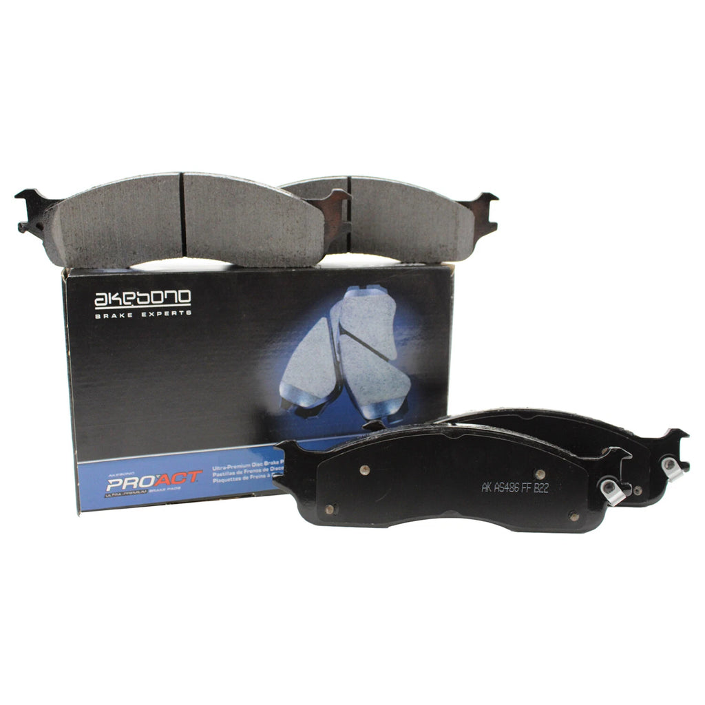 Set of 4 Akebono ProAct Front Ceramic Disc Brake Pads for Dodge Ram 1500 2500 3500