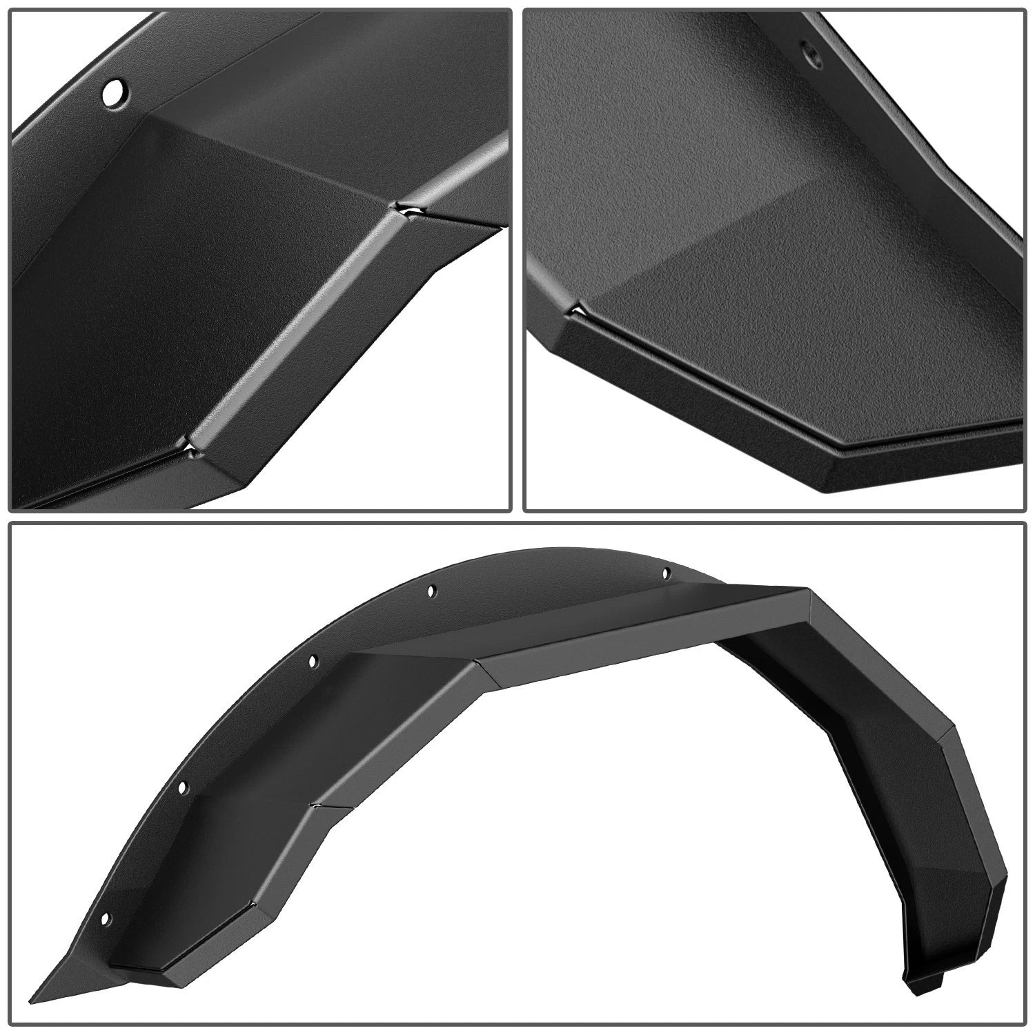 Front HD Plate Offroad Fender Flare for Ford Bronco 4Dr (2021–2024)