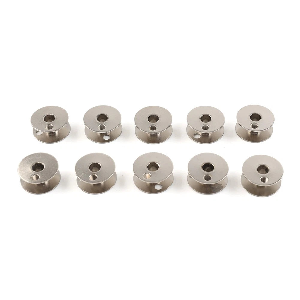Set of 10 Steel Bobbins for Singer 111G 111W 112W 211G 211U 211W 212W