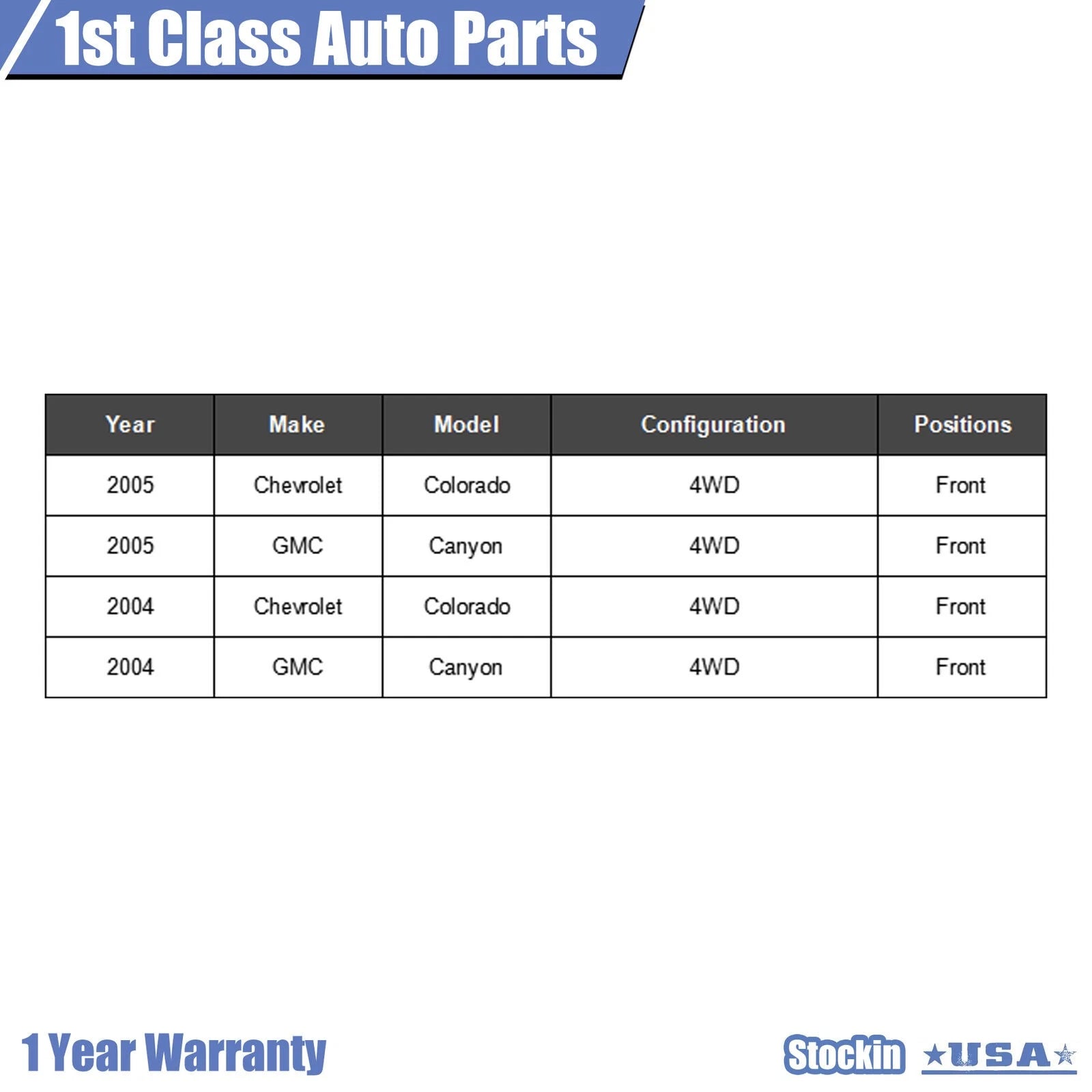 28.5" Front Drive Shaft for Colorado Canyon (2004–2012)
