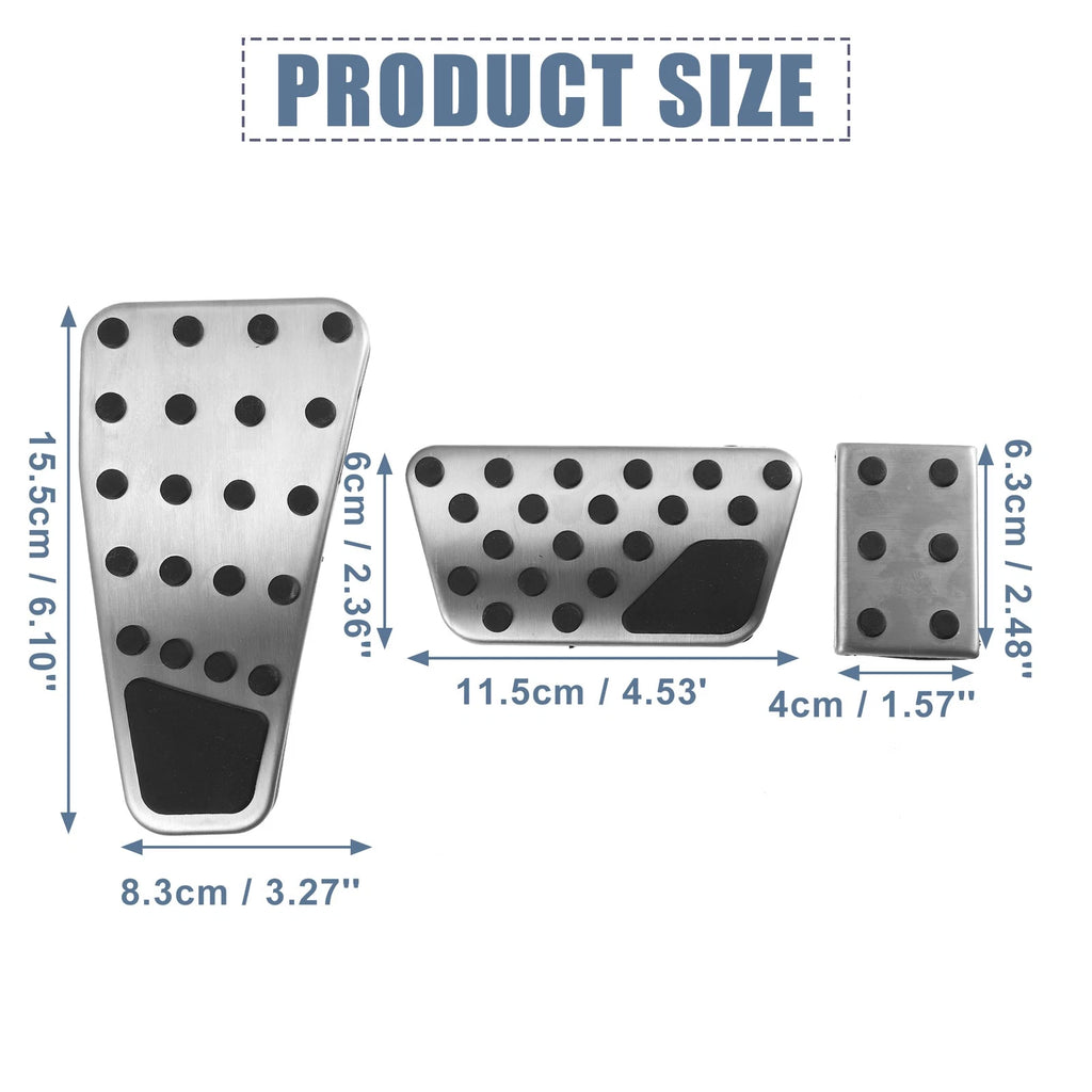3pcs Accelerator & Brake Pedal Cover Set for Dodge Ram (2011–2018)