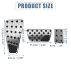 3pcs Accelerator & Brake Pedal Cover Set for Dodge Ram (2011–2018)