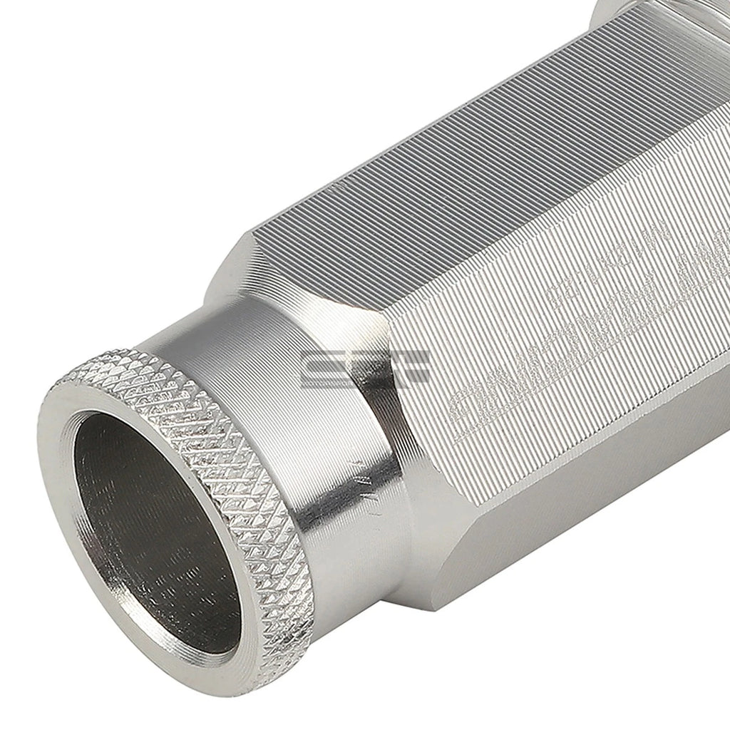 20 PCS Open End M12x1.25 50mm Tall Lug Nut Set + Lock Key for Universal JDM