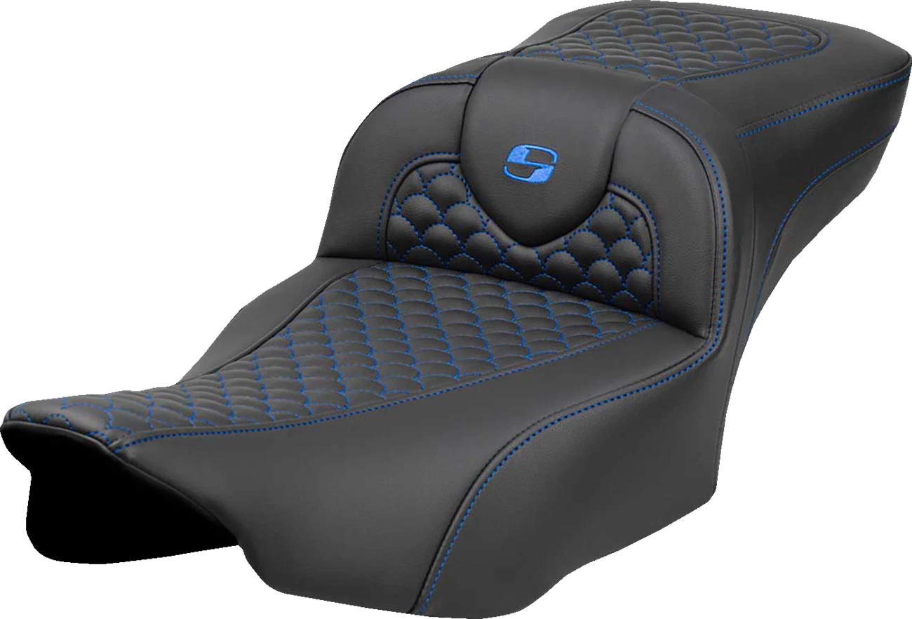 SADDLEMEN Roadsofa Extended Reach Seat for Motorcycle (w/o Dragon Scale Stitch)