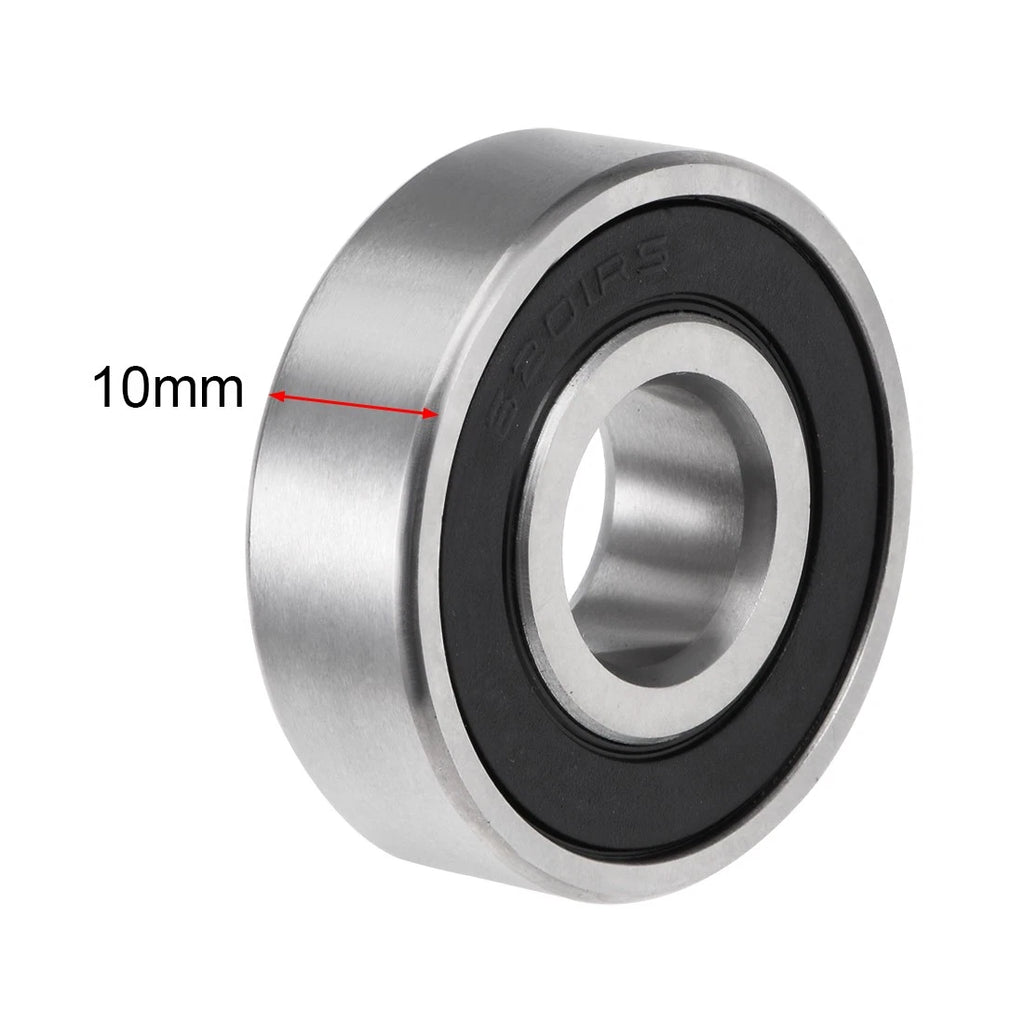 Set of 2 6201-2RS Ball Bearings for Various Models (12x32x10mm)