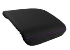 Leather Console Lid Armrest Cover for Honda Pilot (2003–2008) Purple Stitch