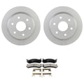 Bosch QuietCast Rear Rotors & TRW Pro Ceramic Disc Brake Pads for Sierra 1500