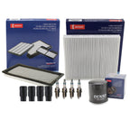 Set of 4 Denso Spark Plugs & Boots for Dodge Caliber, Compass, Patriot (2007–2017)