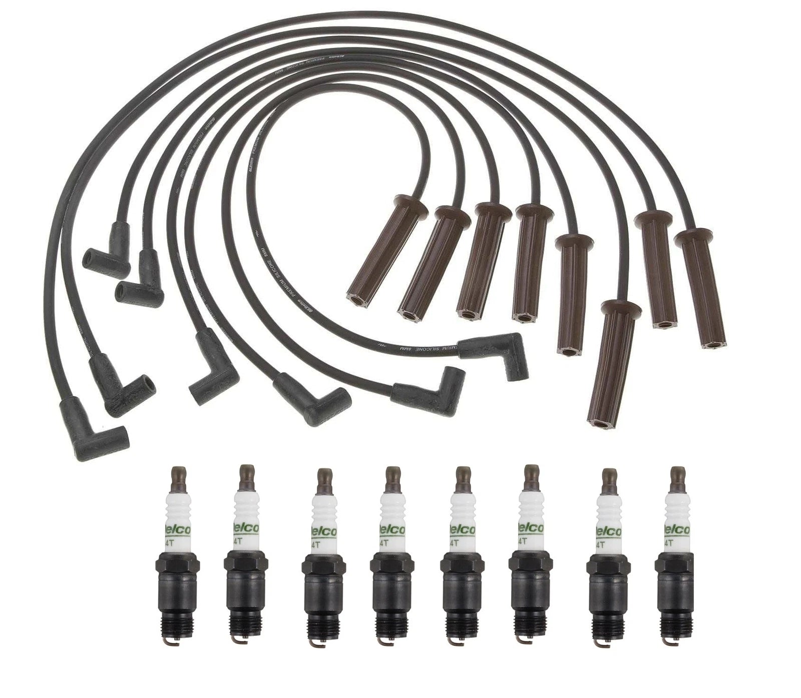 Professional Ignition Wire Set & 8 ACDelco Spark Plugs for Chevy GMC 7.4 V8 (1996–2002)