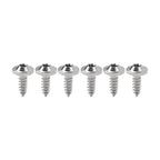 Set of 6 Titanium M5x15mm Torx Head Self Tapping Screws