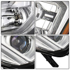 Pair Headlight Assemblies for GMC Yukon/Yukon XL (2015-2017) Halogen LED DRL