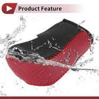 1 Pc Gear Shift Knob Cover for BMW 3 Series E90 (2007–2013) Black Red Faux Leather
