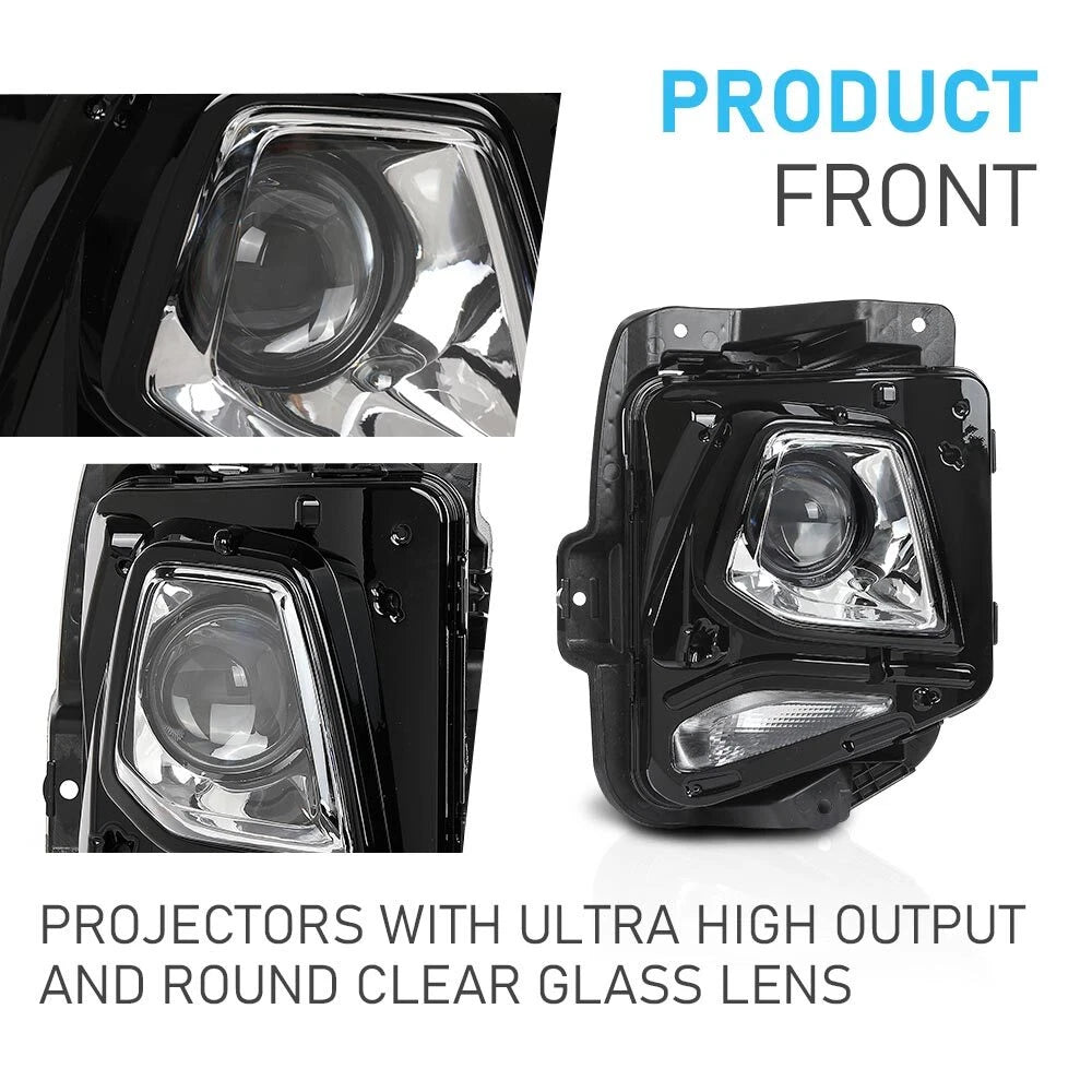 Set of 2 HID Projector Headlights for Chevy Blazer (2019–2021)