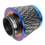 3" Blue High Flow Inlet Cold Air Intake Filter for Cars