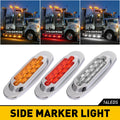 10X LED Marker Lights for Truck Trailer RV Oval Clearance Side Lamp
