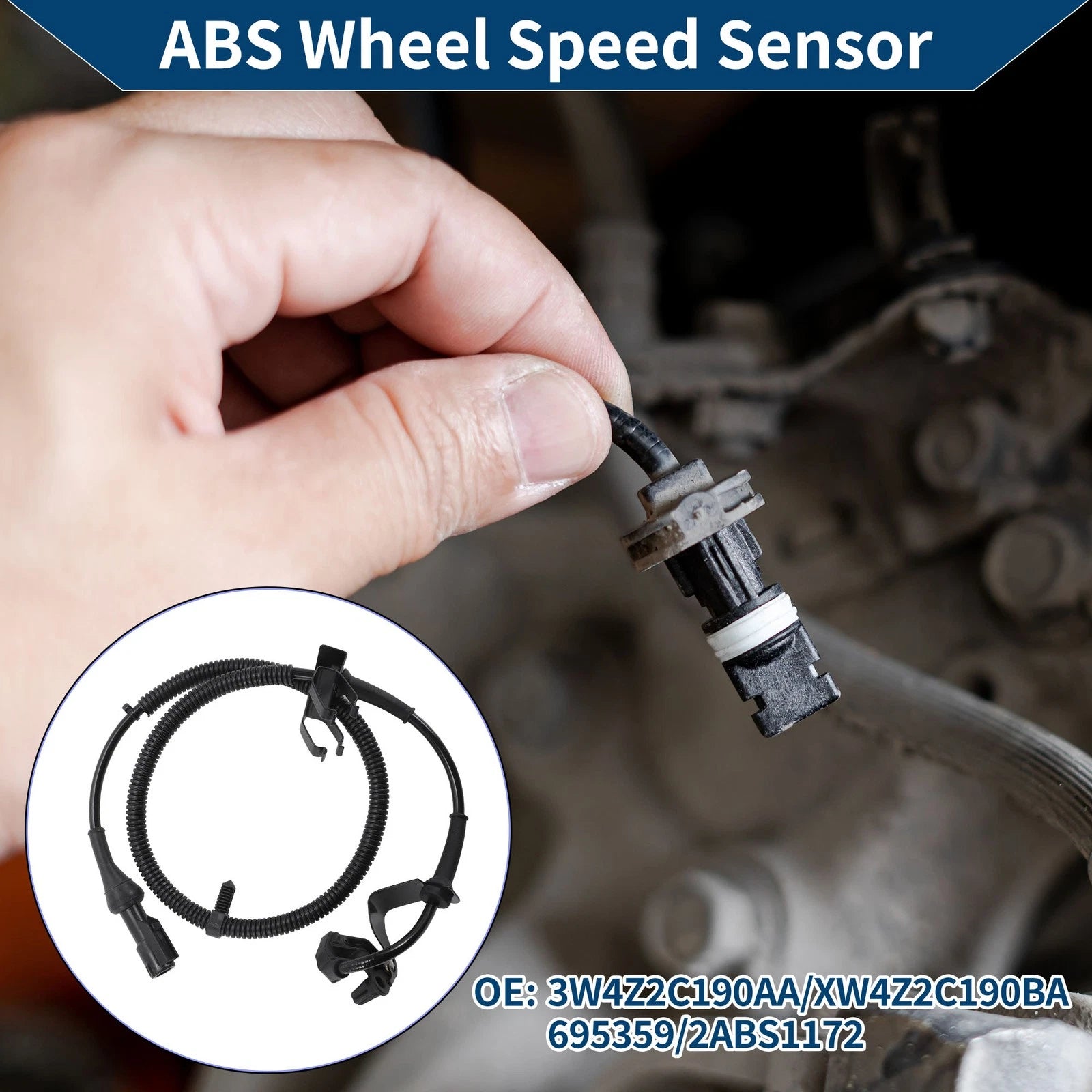ABS Wheel Speed Sensor No. 3W4Z2C190AA for Ford Thunderbird (2002–2005)