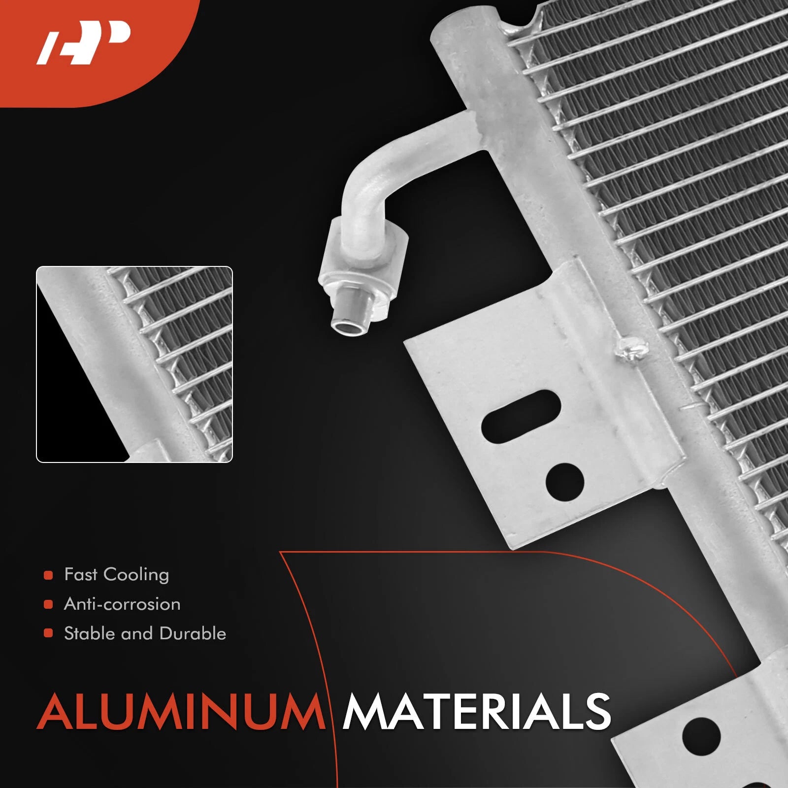 A/C Condenser with Bracket for Chevy Malibu (2004-2008)