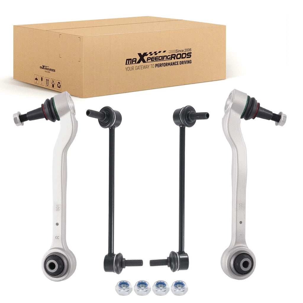 Set of 4 Front Lower Control Arms Sway Bar End Links for Cadillac ATS (2013–2019) AWD