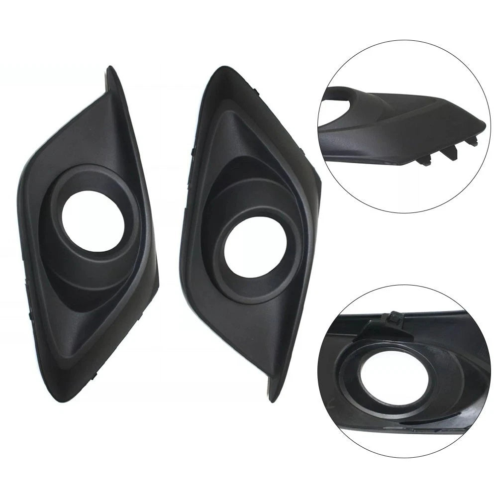 Textured Black Fog Light Trims for Mazda 3