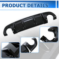 Gloss Black Rear Diffuser Bumper Lip Spoiler Splitter for Infiniti Q50 (2014–2017)