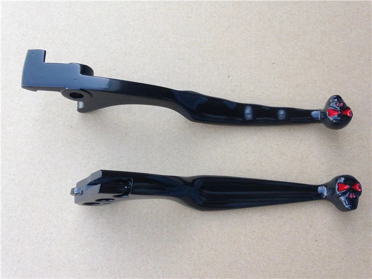 Black Brake Clutch Skull Hand Lever for Honda Shadow 600 750 1100 Magna 750
