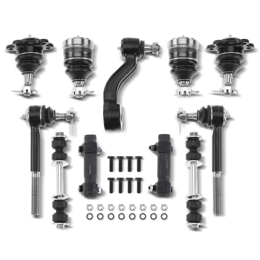Set of 11 Front Idler Arm Sway Bar Tie Rod End Ball Joint for Chevrolet GMC