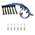 NGK Wire Set & 6 G-Power Platinum Spark Plugs for Sportage Tucson (V6)