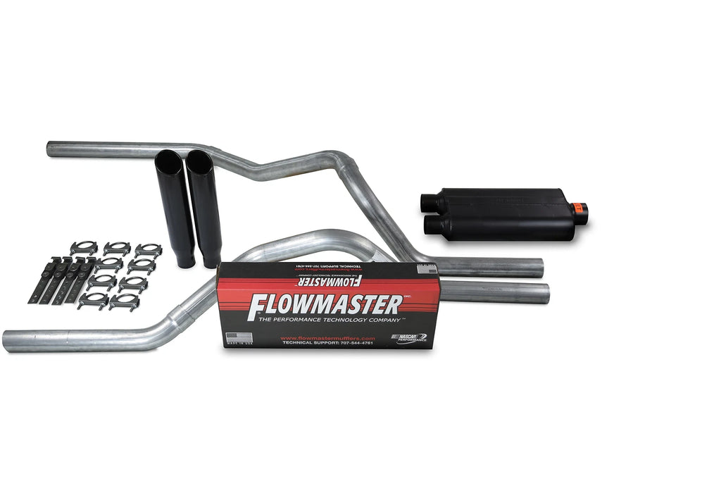 2.5" Dual Exhaust Kit for Ford F-150 (1998–2003) Flowmaster 50 Series Black