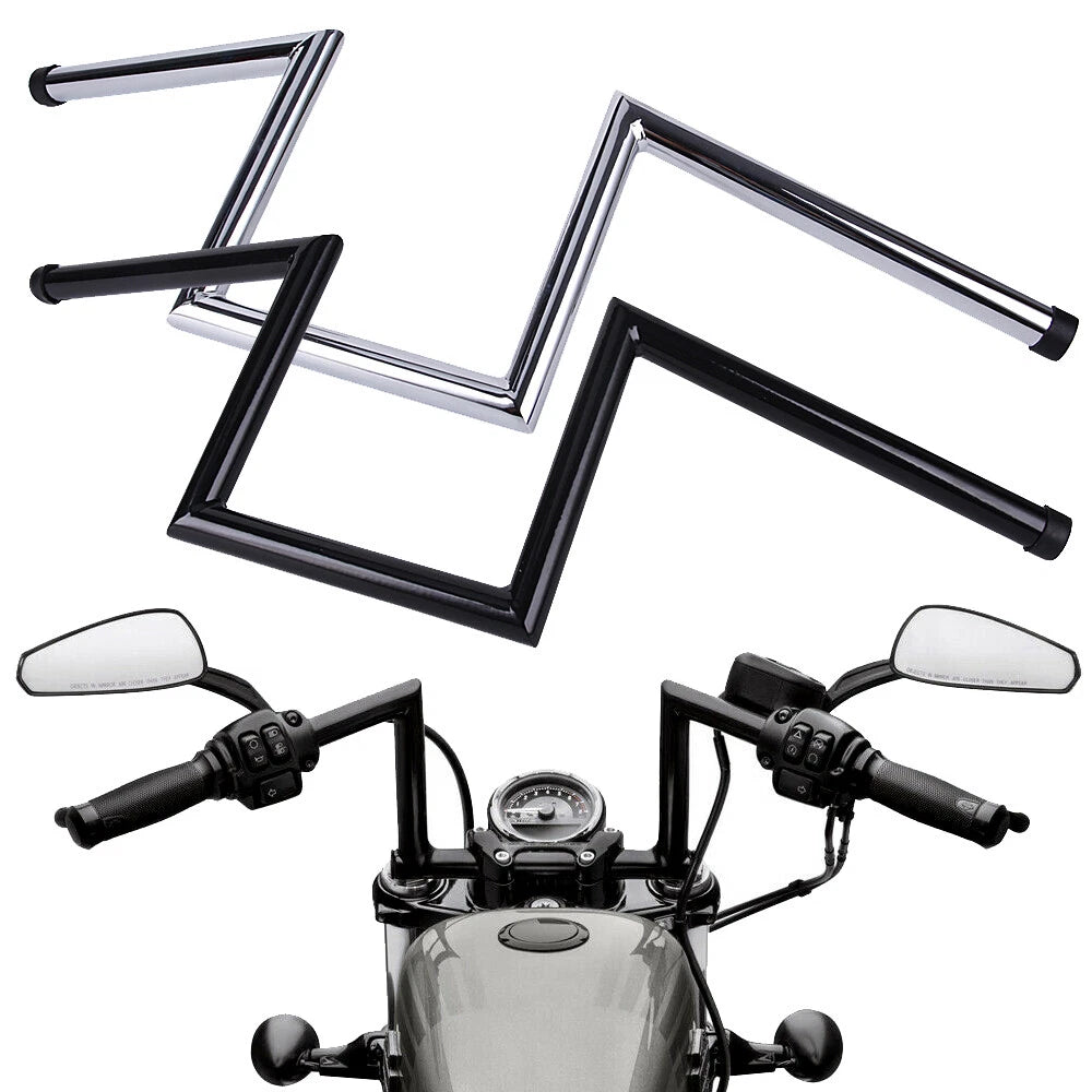 1'' Z Drag Handlebar for Honda Yamaha Chopper Bobber (Harley 883)