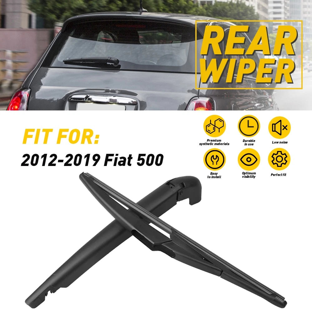 Rear Windshield Wiper Arm Blade for Fiat 500 (2012–2019) 68079869AA 68079870AA