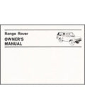 Owner's Manual for Range Rover (1970-1980)