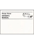 Owner's Manual for Range Rover (1970-1980)