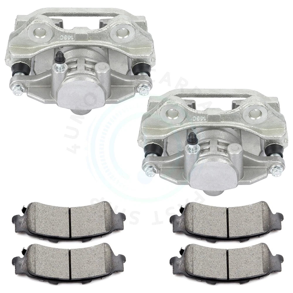Rear Brake Calipers and Ceramic Pads for GMC Sierra 1500 (2007–2014)