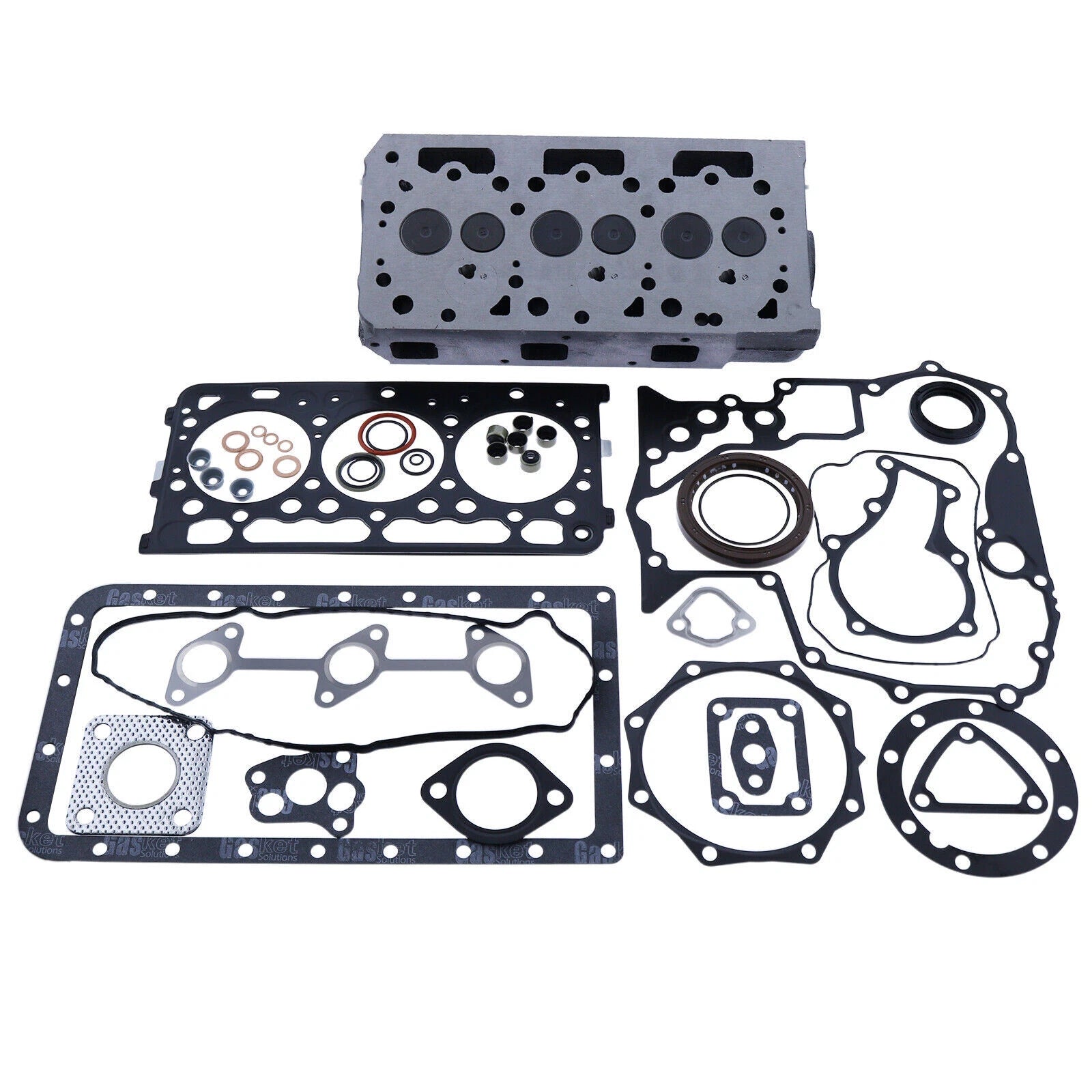 D902 Cylinder Head & Full Gasket Set for Kubota BX2230D BX2350D BX2360 BX24 BX25