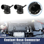 2X Radiator Coolant Hose Flange 1K0122291BE for Audi A3 (2006–2013)