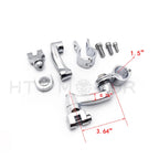 Chrome 360 Adjustable Skull FootPeg Kit for Honda VTX1300 (2003–2009)