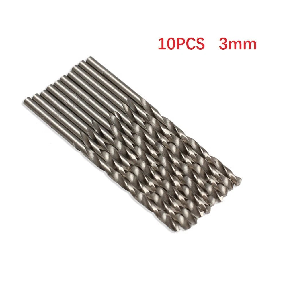 10X 3mm Straight Woodworking Drill Bits for Electric Drill
