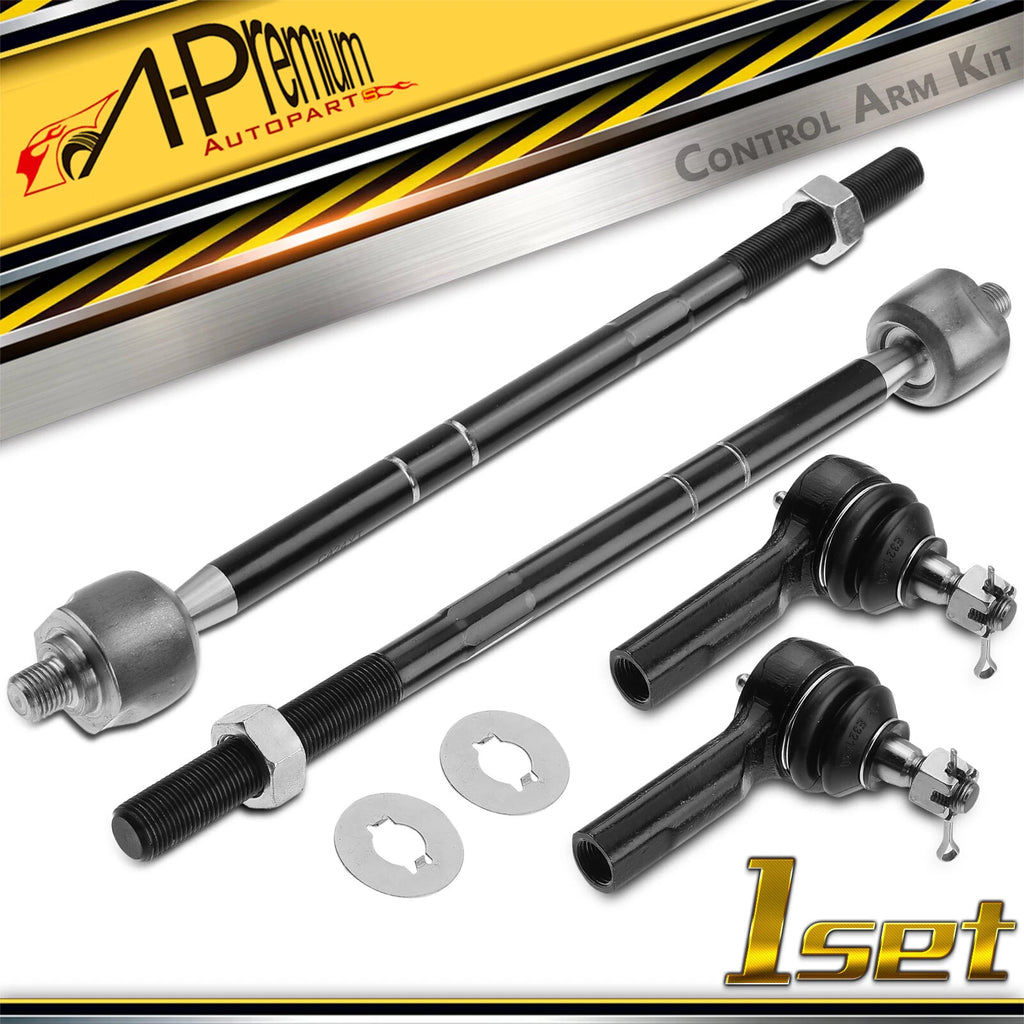 Set of 4 Inner & Outer Tie Rod Ends for Ford Escape (2001–2007)