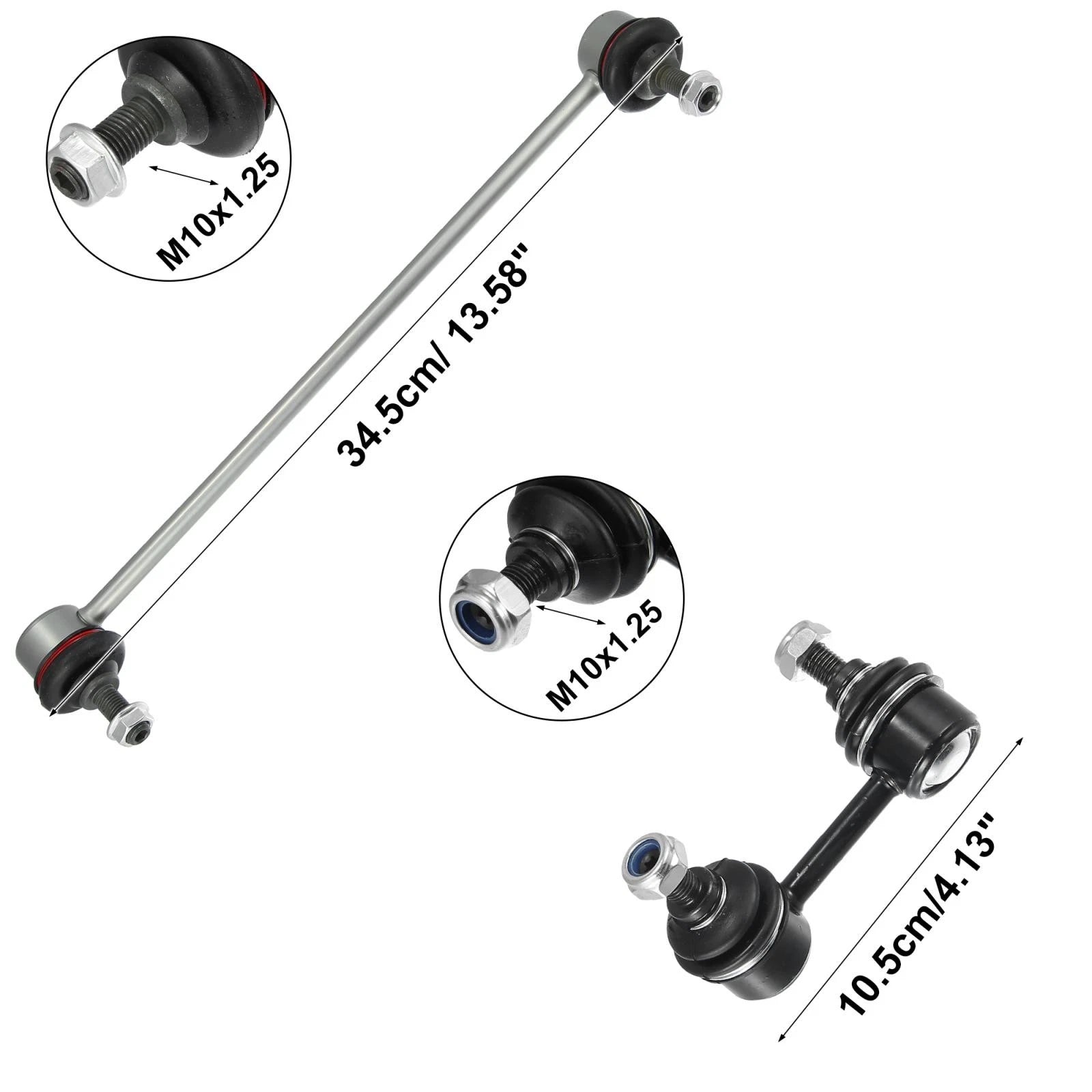 Set of 4 Front Sway Bar Links K750604 for Honda Civic (2012–2015)