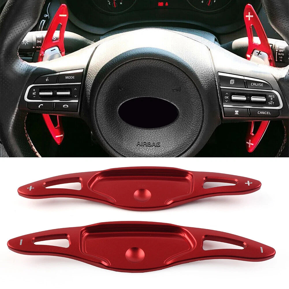 Aluminum Paddle Shifter Extensions for Kia Stinger CK K8 (2018–Present) Red