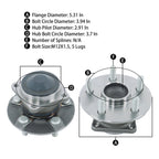 2X Rear Wheel Bearings Hubs for Toyota Celica Corolla Matrix Pontiac Vibe (2000–2015)
