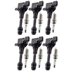 6X Ignition Coil + Iridium Spark Plug 22248-8J115 for Nissan Murano (2003–2008)