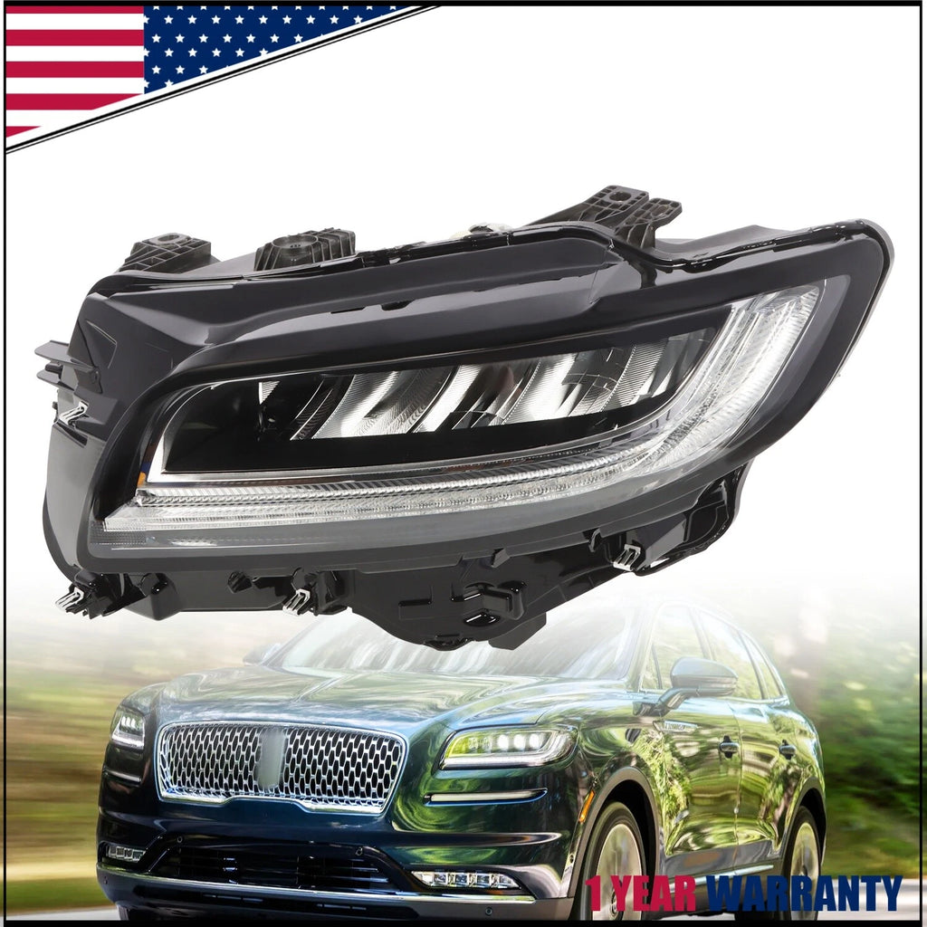 LED Headlight Left Driver Side for Lincoln Nautilus (2019–2021)